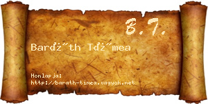 Baráth Tímea névjegykártya